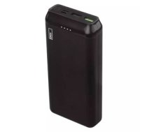 Powerbank 20 000mAh 2x USB-A/USB-C melns 22.5W EMOS B0528B