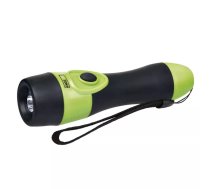 Lukturis LED 3W COB 25lm (2xAA) gumijas, melns/zaļš EMOS P3864