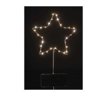 Dekors Ziemassvētku ZVAIGZNE metāla 30LED 1.28W WW IP20 (3XAA) T EMOS ZY1960