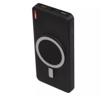 Powerbank 10 000mAh bezvadu 22.5W USB-A/USB-C melns B0542B