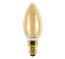 LED CANDLE RETRO GOLD E14 2.5W 240V 225lm 2500K spuldze Sylvania 0029488