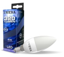 LED CANDLE E14 4W 240V 320lm 4000K 160' INESA spuldze 60625