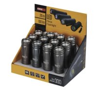 Lukturis LED 3W COB 100lm (3xAAA) metāla, melns EMOS P4705