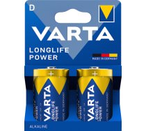 4920/2 1.5V D baterijas VARTA Longlife Power Alkaline 2gb. 04920 121 422