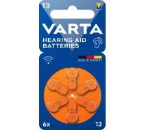 V13AT Dzirdes aparātu baterijas PR48 Zinc-Air BLI 6 Acoustics VARTA 24606 101 416