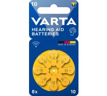 V10AT Dzirdes aparātu baterijas PR70 Zinc-Air BLI 8 Acoustics VARTA 24610 101 418