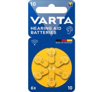 V10AT Dzirdes aparātu baterijas PR70 Zinc-Air BLI 6 Acoustics VARTA 24610 101 416