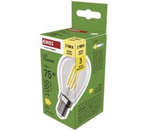 LED spuldze Filament Mini Globe E14 7W 1055lm silti balta EMOS ZF1D52