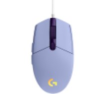 LOGITECH G102 LIGHTSYNC spēļu pele ar vadu LILAC USB EER [Corded Gaming Mouse]