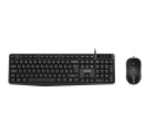 CANYON SET-1 LV Tastatūra+pele Vadu melna [EN Keyboard+Mouse Wired Black]