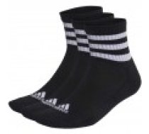 Adidas 3 svītru polsterēti sporta apģērbi vidēja griezuma zeķes. pāri IC1317 34-36 [adidas 3-Stripes Cushioned Sportswear Mid-Cut Socks Pairs]