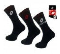 Frotē zeķes LOTTO melnas 3 pāri 069739 42-46 [Terry socks black pairs]