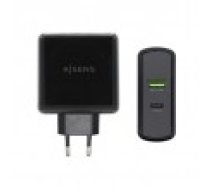 USB Lādētājs Sienas Aisens ASCH-2PD30QC-BK Melns 48 W USB-C (1 gb.)