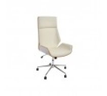 Biroja krēsls DKD Home Decor Brūns Krēmkrāsa Sudrabains 60 x 65,5 x 118 cm