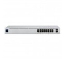 Slēdzis UBIQUITI USW-16-POE Type L2 galddatora/pjedestāla statīvs 16x10Base-T 100Base-TX 1000Base-T 2xSFP PoE porti 16 PoE+ 8 18 vati [Switch Desktop/pedestal Rack ports Watts]