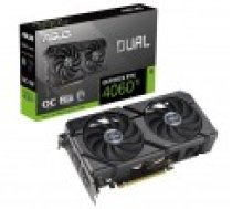 Grafikas karte ASUS NVIDIA GeForce RTX 4060 Ti 8 GB GDDR6 128 bitu PCIE 4.0 16x GPU 2565 MHz divu slotu ventilators 1xHDMI 3xDisplayPort DUAL-RTX4060TI-O8G-EVO [Graphics Card bit Dual Slot     Fansink]