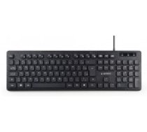 Gembird multivides tastatūra KB-MCH-04 vadu. ASV. melna [Multimedia Keyboard Wired. US. Black]