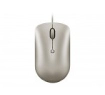 USB-C?vadu kompaktā pele (smilšu) [Lenovo USB-C Wired Compact Mouse Sand]
