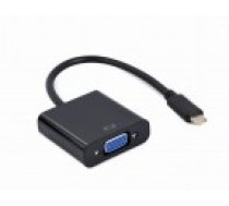 Cablexpert USB Type-C uz VGA adaptera kabelis A-CM-VGAF-01 0.15 m. melns. [to adapter cable Black.]