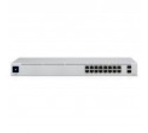 UBIQUITI slēdzis USW-16-POE Type L2 galddatora/pjedestāla statīvs 16x10Base-T 100Base-TX 1000Base-T 2xSFP PoE porti 16 PoE+ 8 18 vati [Switch Desktop/pedestal Rack ports Watts]