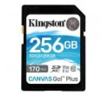 Kingston Canvas Go! Plus 256 GB. SD. zibatmiņas klase 10 [Flash memory class]