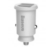 Baseus lietus auto lādētājs mini 2x USB 3.1A balts (CCALL-ML02) Balts [rain Car Charger car charger white White]