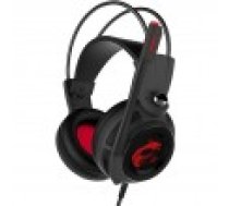 MSI DS502 spēļu austiņas. vadu. melns/sarkans [Gaming Headset. Wired. Black/Red]