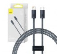 Baseus Dynamic Series kabelis no USB-C līdz Lightning. (pelēks) [cable to 20W. 2m gray]