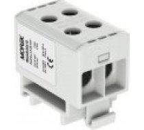 MOREK spaiļu bloks 2.5-35mm2 pelēks 4 caurumu AL CU 1000V TH35 1P MAA2035A10 Morek 4030 [szynowa szara 4otwor AL/CU]