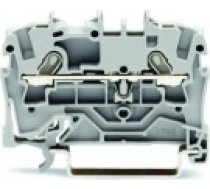 Wago 2 vadu spaiļu bloks pelēks (2001-1201) [szynowa 2-przewodowa 1.5mm szara]