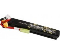 Gens Ace ace 25C 1500mAh 3S1P 11.1V Nunchuck 2X Airsoft Gun Lipo akumulators ar mini Tamiya Plug savienotāju [Akumulator konektorem]