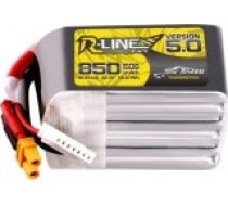 Tattu R-Line versija 5.0 850mAh 22.2V 6S1P 150C Lipo XT30U-F [Wersja]