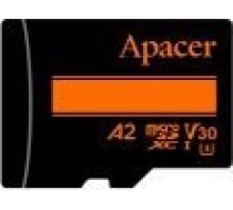 Apacer karte R100 128GB (100/80 MB/s) microSDXC atmiņas 10. klases UHS-I U3 V30 A2 adapteris [Karta Class Adapter]