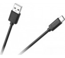 Cabletech USB-A?— USB-C?USB?kabelis melns (KPO3859-3) [Kabel USB USB-A USB-C Czarny]