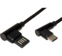 Neitrāls USB-A USB-C USB kabelis 3 m Melns [Kabel Neutralle Czarny]