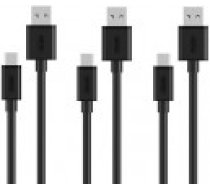 Unitek USB-A microUSB kabelis 0.3 m melns (Y-C4008BK) [Kabel USB Czarny]