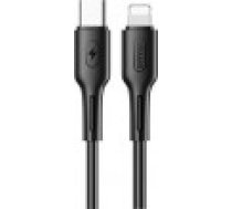 Usams USB-C zibens kabelis 1.2 m melns (SJ406USB01) [Kabel USB Lightning Czarny]