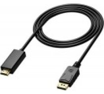 Aptel DisplayPort?— HDMI kabelis melns [Kabel DisplayPort 1.8m czarny 4297-uniw]