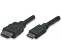 Kabelis Techly Mini-HDMI HDMI. 1.8 m melns (ICOC-HDMI-B-015) [Kabel HDMI Mini 1.8m czarny]