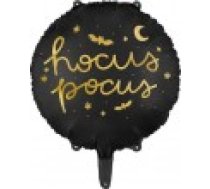 PartyDeco Hocus Pocus folijas balons. 45 cm. melns viens izmērs [Balon foliowy Pocus. czarny one size]