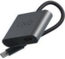 Linq Hub USB 3.0 stacija/replicators. USB-C HDMI. VGA [Stacja/replikator 4w1]