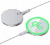 ESR lādētājs induktīvā HaloLock QI2 Mini Magnetic MagSafe bezvadu 15W Sudrabs [indukcyjna wireless charger Silver]
