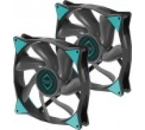 Iceberg IceGALE 140 mm ventilators. melns 2 pack (ICEGALE14-C2A) [Wentylator Czarny 2-pack]