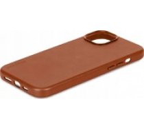 Atšifrēts dekodēts ādas aizmugures vāks iPhone 15 Tan [Decoded Leather Backcover for]