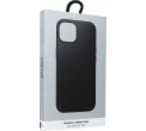 Nomad moderns ādas futrālis. melns iPhone 15 [Modern Leather Case. black]