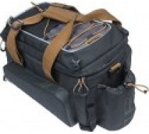 Baziliks Bagāžas soma BASIL MILES TARPAULIN TRUNKBAG XL PRO 9-36L. 100% ūdensizturīgs melns šīferis (bez montāžas plāksnes) (JAUNS 2024) [Basil Torba na wodoodporna black slate NEW]