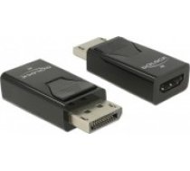 Delock AV adapteris videoadapteris DisplayPort mannlich zu HDMI weiblich Schwarz passiver konverteris. unterstutzt 4K 30 Hz (3840 x 2160). Unterstutzung fur 3D-Video [Adapter Videoadapter     Konverter.]