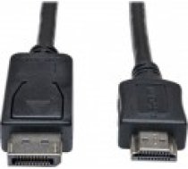 Eaton AV adapteris Tripp Lite sērijas DisplayPort–HDMI adaptera kabelis (M/M). 3 pēdas (0.9 m) Adapteris DisplayPort mannlich zu HDMI 91 cm Schwarz [Adapter Series to Cable ft.     Adapterkabel]