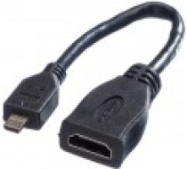 AV?vērtība HDMI?mikro?— HDMI adapteris. melns (JAB-2198142) [Adapter AV Value Micro czarny]