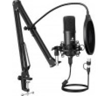 Maono mikrofons A04E ar statīvu (melns) [Mikrofon statywem czarny]